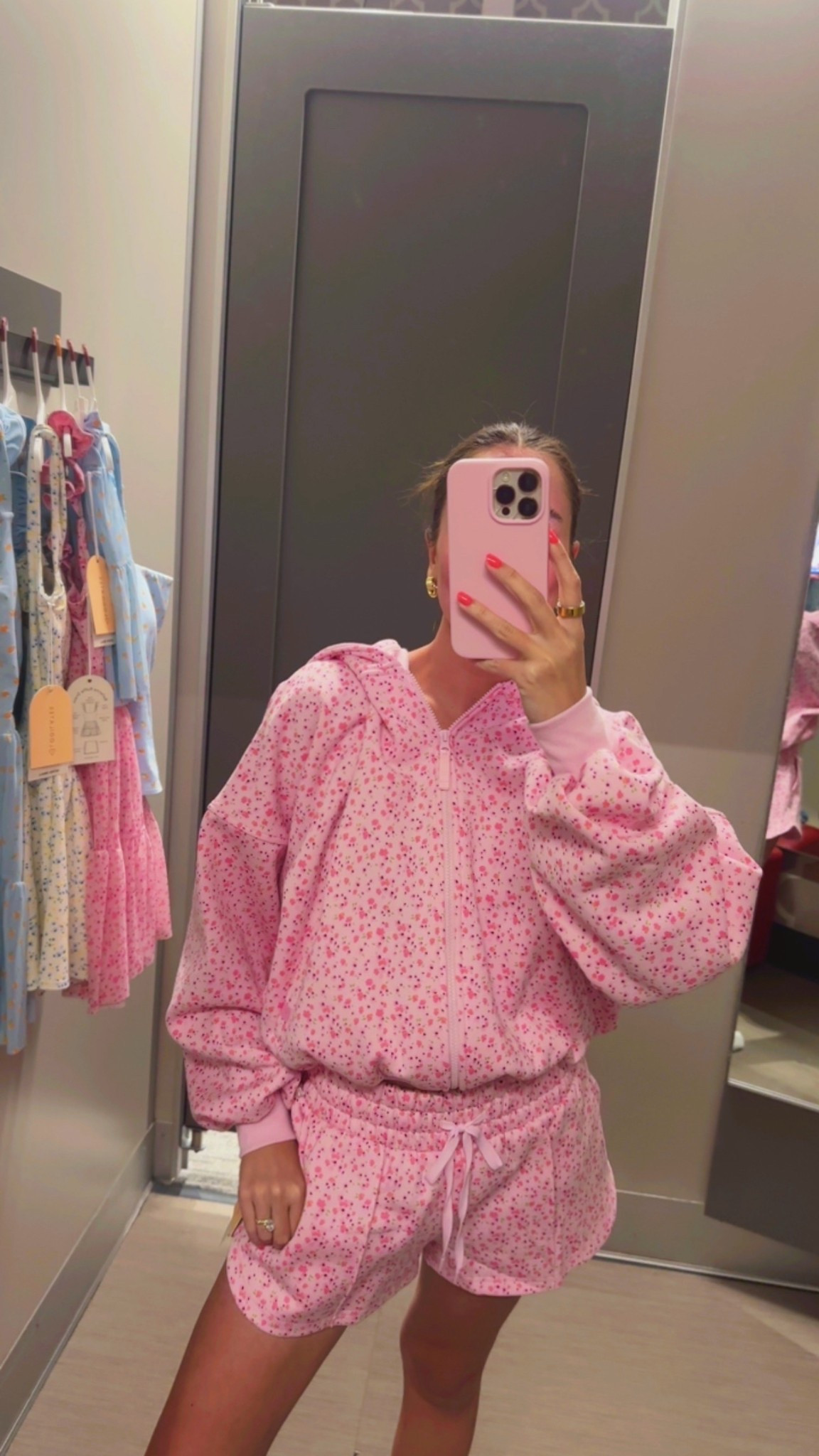 Matching pink floral zip up hoodie and lounge shorts set! New Blogilates mommy & me collection at target try on haul💕 target finds, target style, target fashion, affordable fashion, activewear, athleisure, cute workout outfits, outfit ideas, outfit inspo, Popflex active, matching outfits, spring outfits, summer dresses, Disney outfits 


#LTKMothersDay #LTKActive #LTKootd