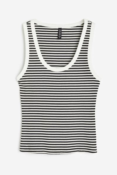Ribbed Cotton Tank Top | H&M (US + CA)