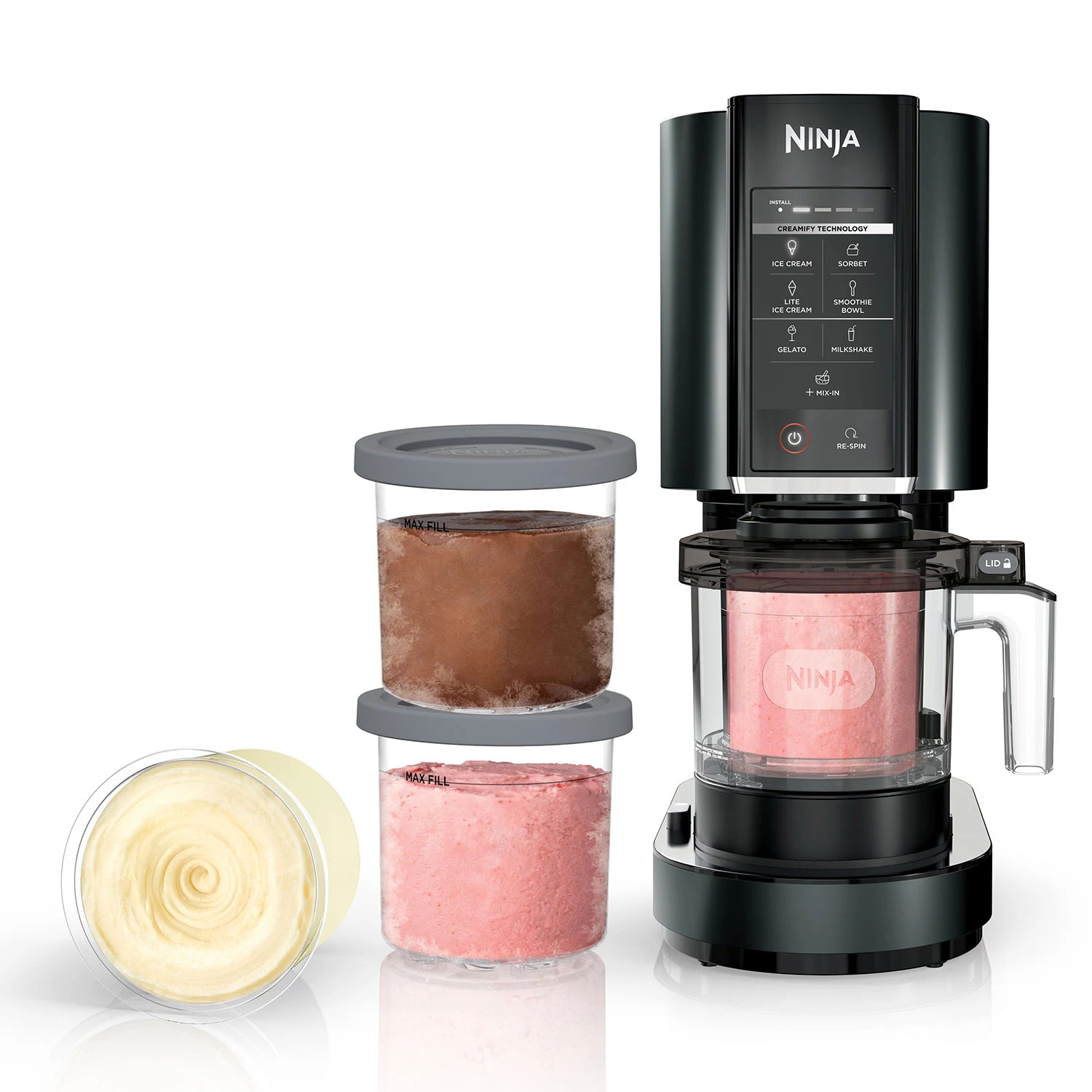 Ninja CN315A Creami Ice Cream & Sorbet Maker, 7 Frozen Treat Programs, 4 Pints | Walmart (US)