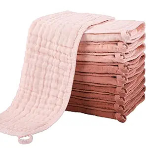 Yoofoss Muslin Burp Cloths for Baby 10 Pack 100% Cotton Baby Washcloths for Boys Girls Large 20''... | Amazon (US)