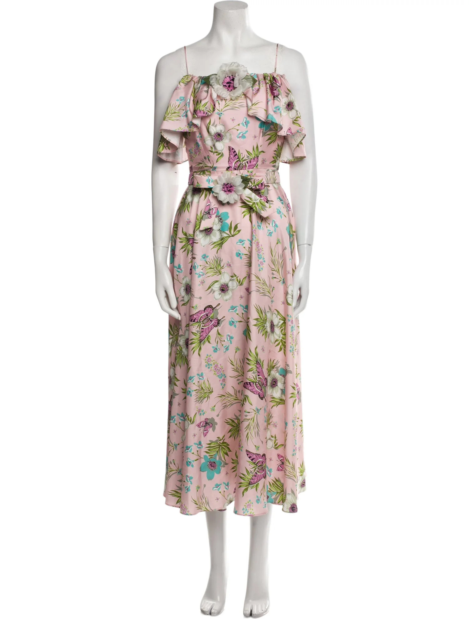 Rodarte Silk Long Dress - Pink Dresses, Clothing - ROD28273 | The RealReal | The RealReal