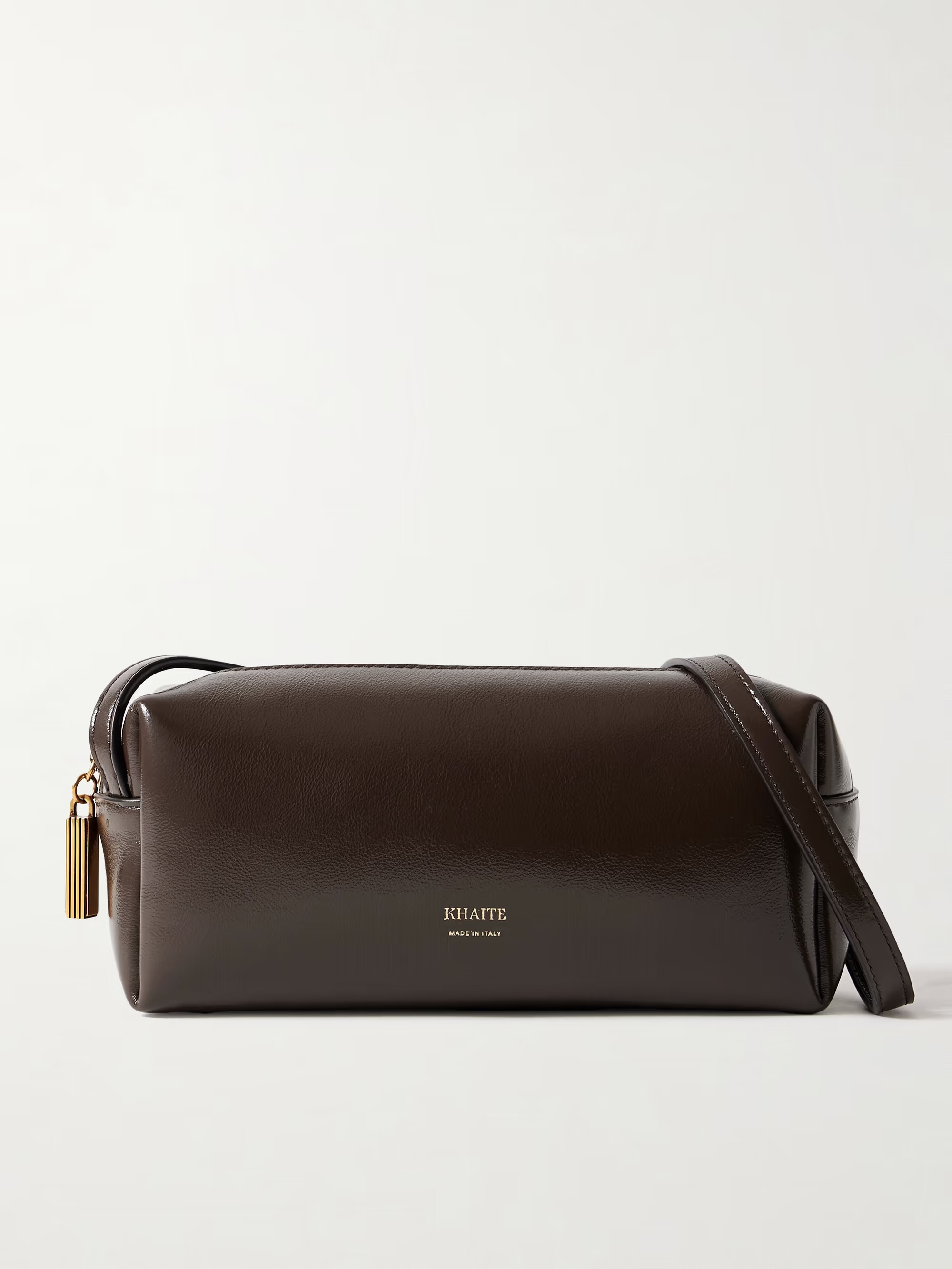 Kye glossed-leather shoulder bag | NET-A-PORTER (US)