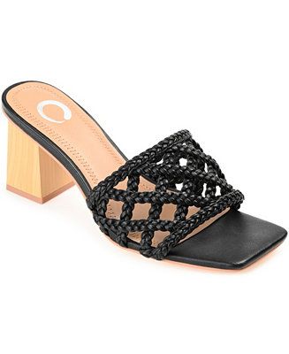 Women's Evvie Block-Heel Slide Sandals | Macys (US)