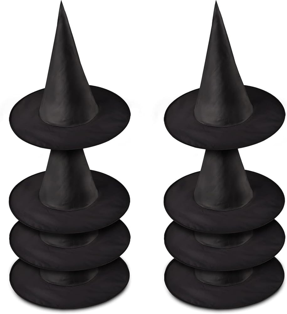 8 Pcs Halloween Witch Hats, Black Hanging Witch Hat, Witch Costume Accessory for Halloween Party ... | Amazon (US)