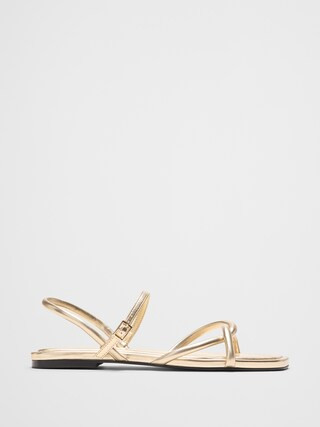 Vegan Leather Tubular Strappy Sandal | Banana Republic Factory