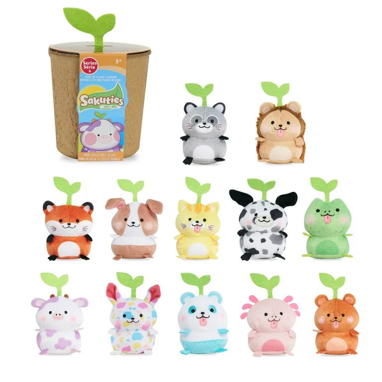Sakuties Mini Collectible Stylized Plush,  Kids Toys for Ages 3 Up, Gifts and Presents | Walmart (US)