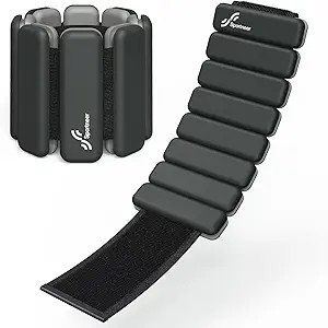 Sportneer Wrist & Ankle Weights for Women Men - 1 Pair (1 lb/2 lb Each) | Adjustable Weighted Bra... | Amazon (US)