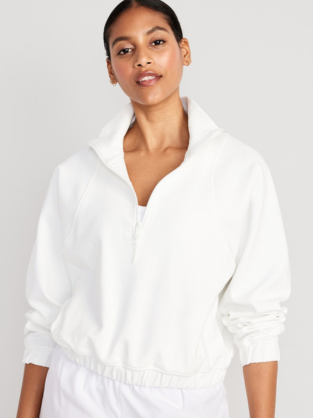 Dynamic Fleece Oversized 1/2-Zip Sweatshirt for Women | Old Navy (US)