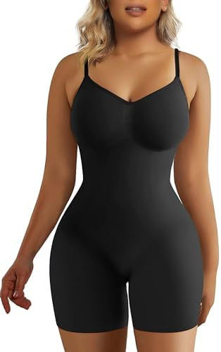 SHAPERX Women's Seamless Shapewear Bodysuit Tummy Control Body Shaper Waist Snatching Body Suit | Amazon (US)