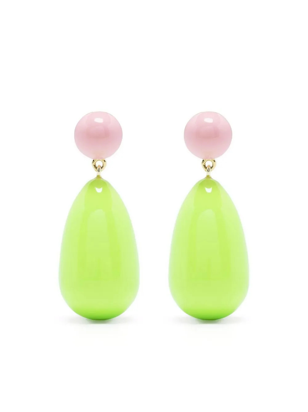 Eshvi drop enamel earrings - Green | Farfetch Global