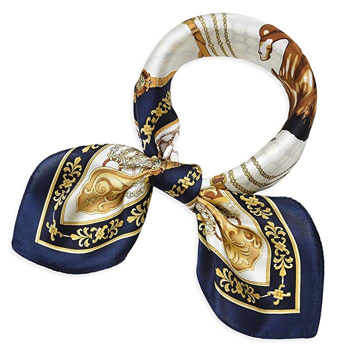 Women'S Small Square 100% Real Mulberry Silk Scarfs Scarves 21" X 21" by Corciova | Amazon (US)