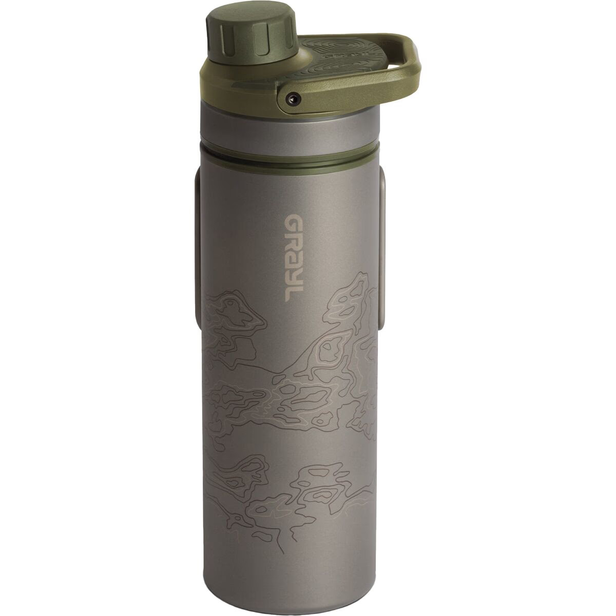 Grayl UltraPress Titanium Filter & Purifier Bottle - 16.9oz - Hike & Camp | Backcountry