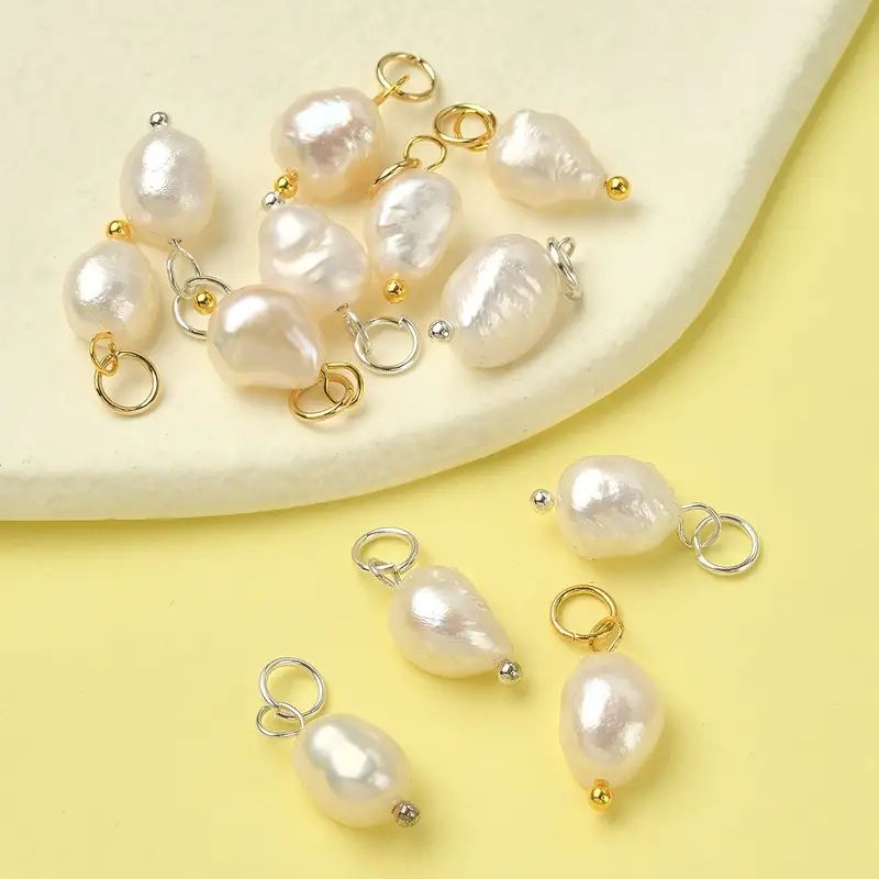 Irregular Natural Freshwater Pearl Pendants Diy Earrings - Temu | Temu Affiliate Program