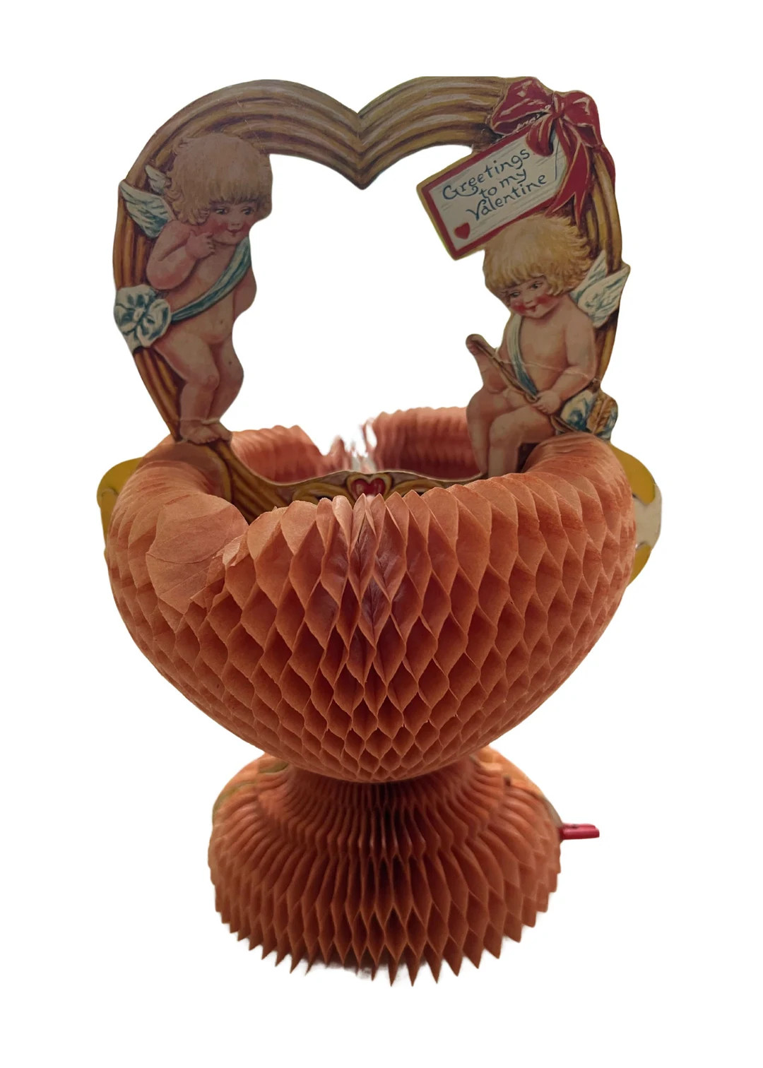 Antique Beistle Honeycomb Valentine a Basket of Love, 1920s Very Nice Some Condition Issues See D... | Etsy (US)