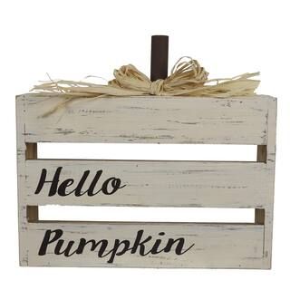 10.25" Hello Pumpkin Crate Tabletop Sign by Ashland® | Michaels Stores