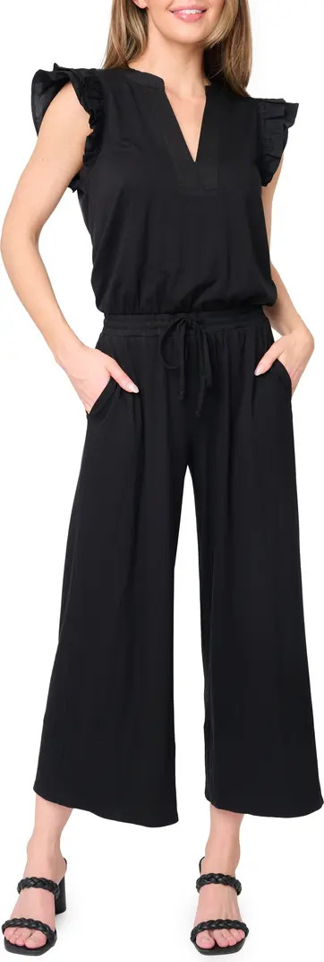 Essential Luxe Crop Wide Leg Jumpsuit | Nordstrom