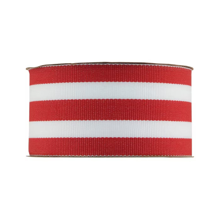 Offray Monostripe Ribbon - 1-1/2" x 9ft - Red | Target