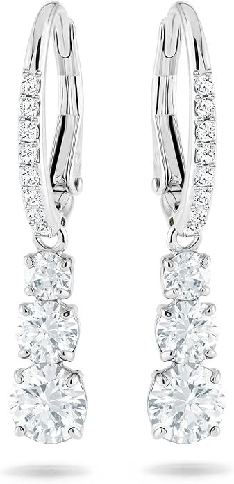 Swarovski Attract Trilogy Crystal Necklace and Earrings Jewelry Collection | Amazon (US)