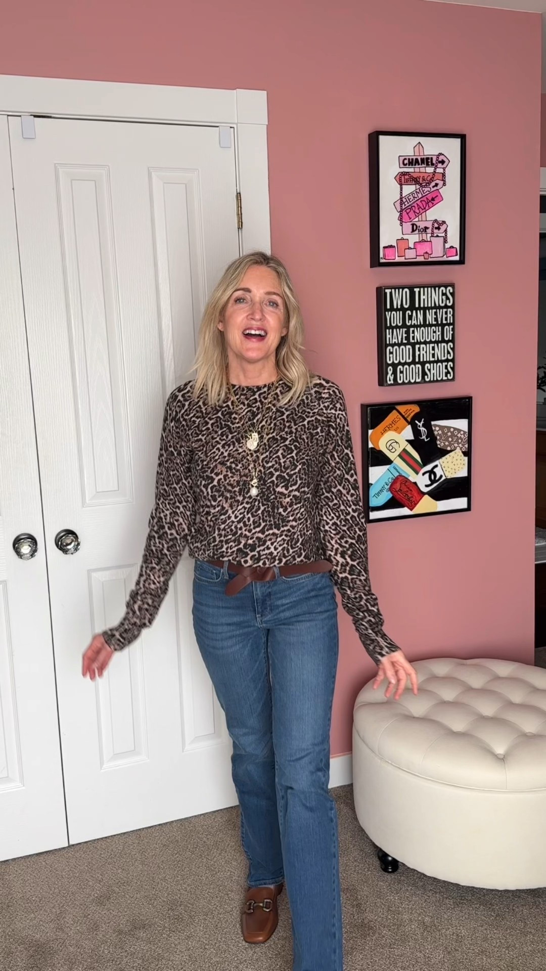 NYDJ has collaborated with CBS’s Matlock series to create a co-branded collection through 11/15.

The collection celebrates smart, confident women, through powerful looks featuring NYDJ’s beloved denim styles and suiting inspired items for on and off duty looks.

I’m wearing the Cheetah Crewneck Sweater (XS) and the Marilyn Straight Jeans (00) and swapping out my shoes for three completely different looks.

Which outfit is your favorite?

Denim outfits, business casual outfits, outfits with jeans, animal print sweater, NYDJ - Matlock collection, affordable outfits, fashion over 40, teacher outfits.
 

#LTKOver40 #LTKFindsUnder100 #LTKSeasonal