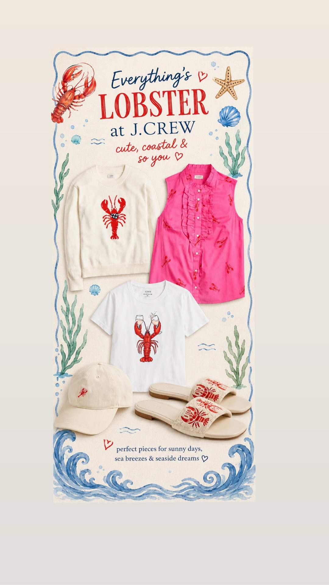 🦞 Coastal charm, but make it J.Crew. 🌊✨

These lobster finds are giving all the summer vibes—from seaside strolls to beach-town brunches. Which one is your favorite? 🤍

#LTKStyle #JCrew #CoastalChic #SummerFashion #PreppyStyle #LTKFinds

#LTKootd #LTKSeasonal #LTKOver40