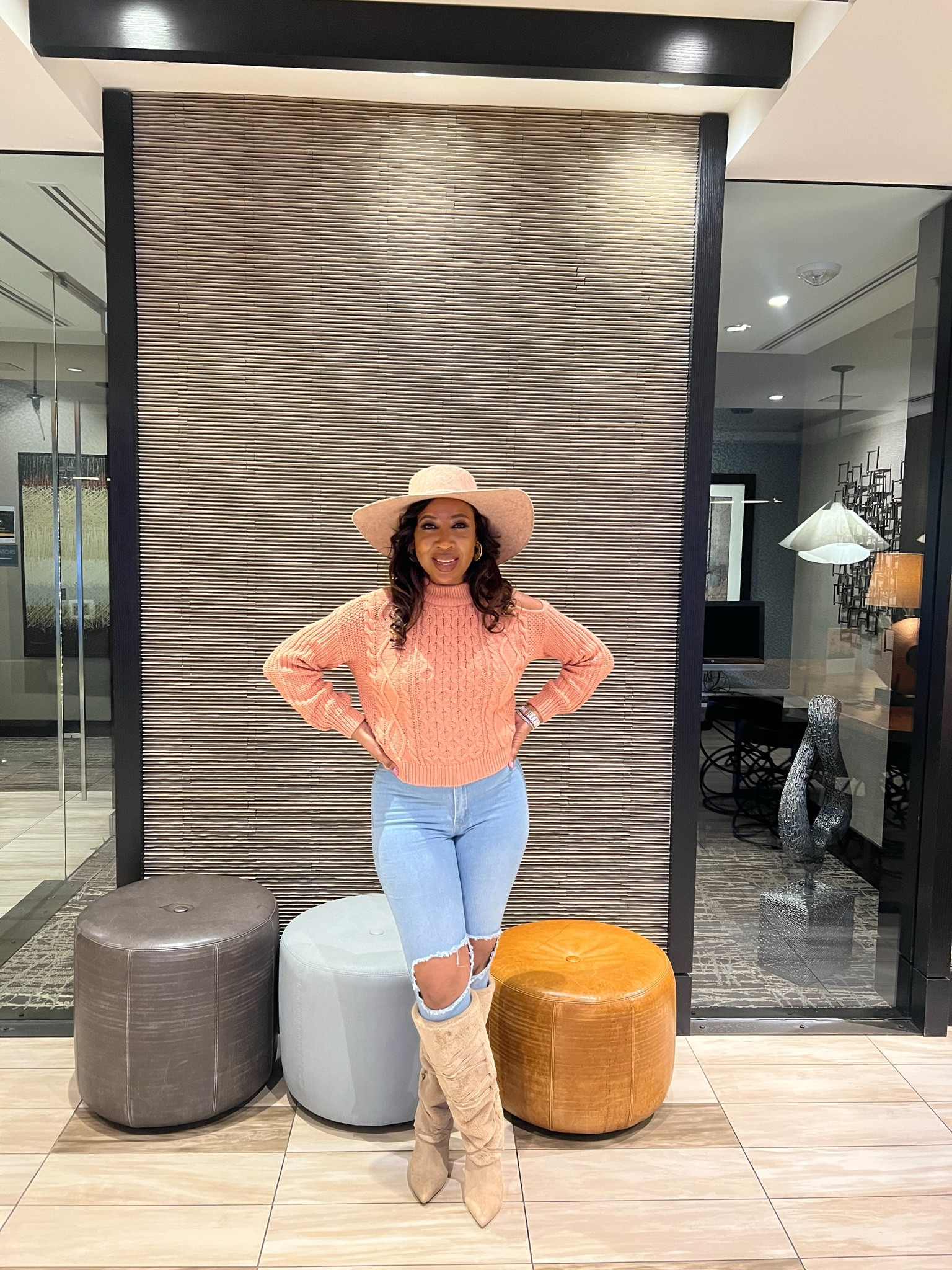 
Giving the cold shoulder a whole new meaning with this winter OOTD ❄️ #WinterFashion #OOTD #HatStyle #Boots

#LTKOver40 #LTKU #LTKStyleTip