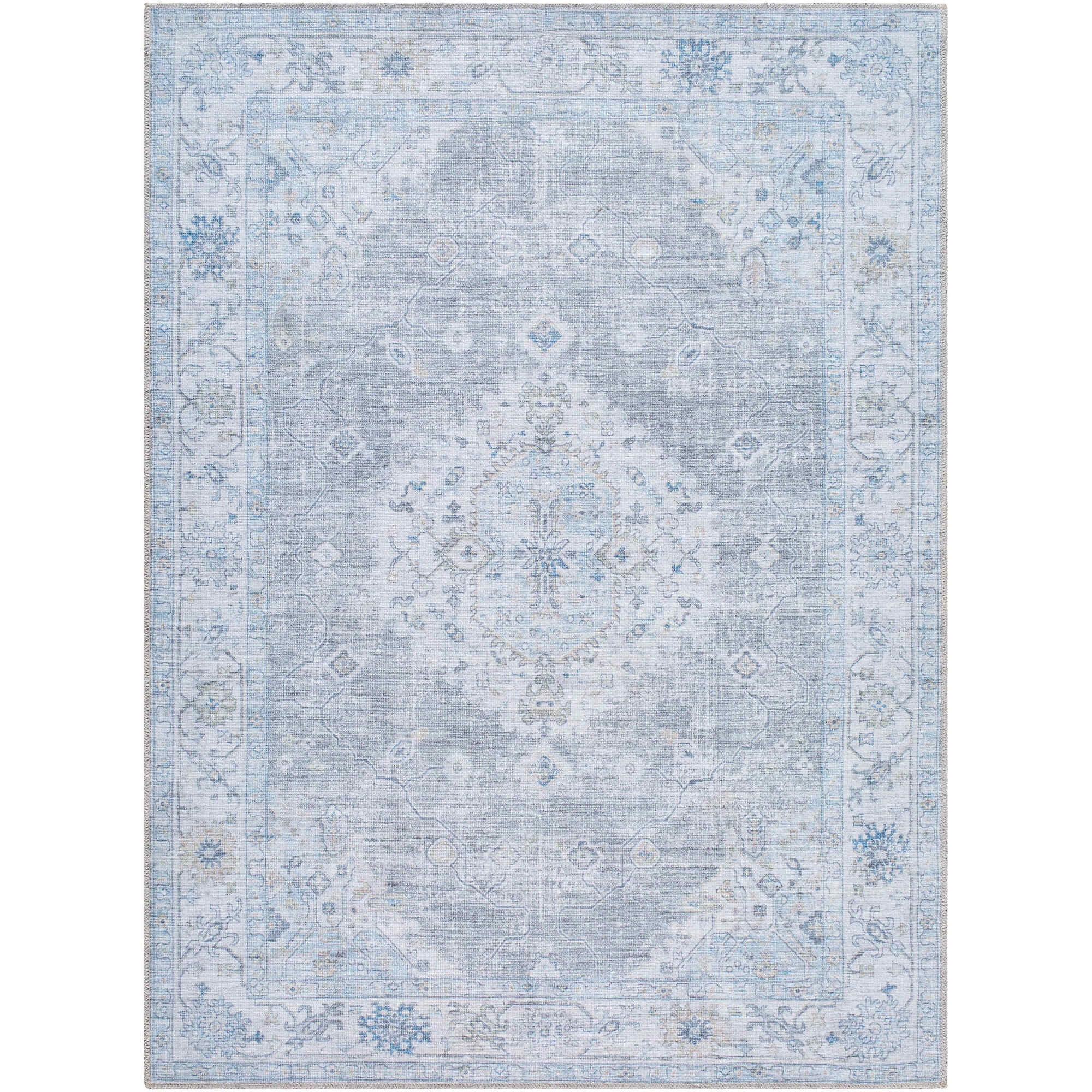 My Texas House Everyday Living Gemma Traditional Medallion Indoor 5' x 8' Area Rug | Walmart (US)