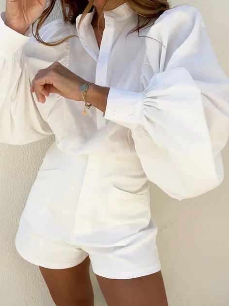 Eve Oversized Shirt | White | Vita Grace