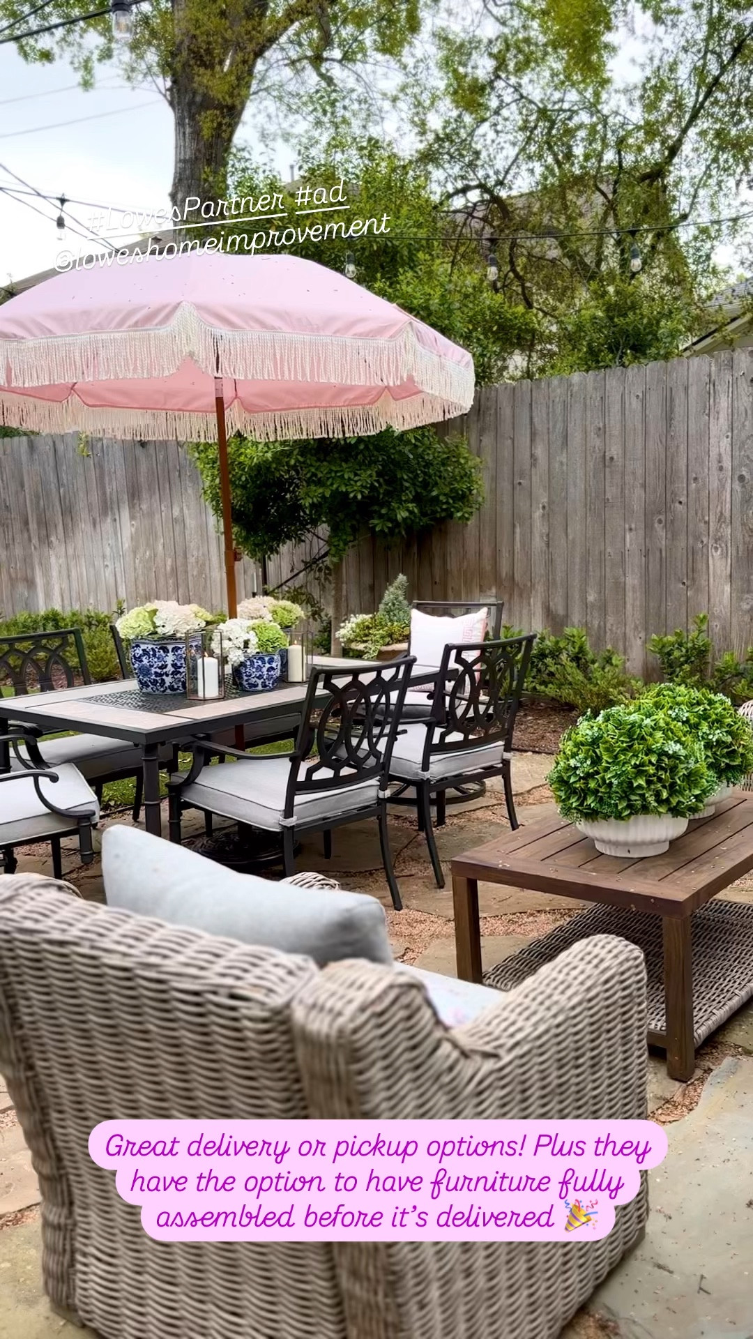 So excited to complete my patio with @loweshomeimprovement! #LowesPartner #AD They have so many affordable patio finds with great delivery and assembly options too! These pieces can be bought separately or as a set. Plus I’ve linked up some of my other favorite pieces too

#LTKSaleAlert #LTKHome #LTKSeasonal