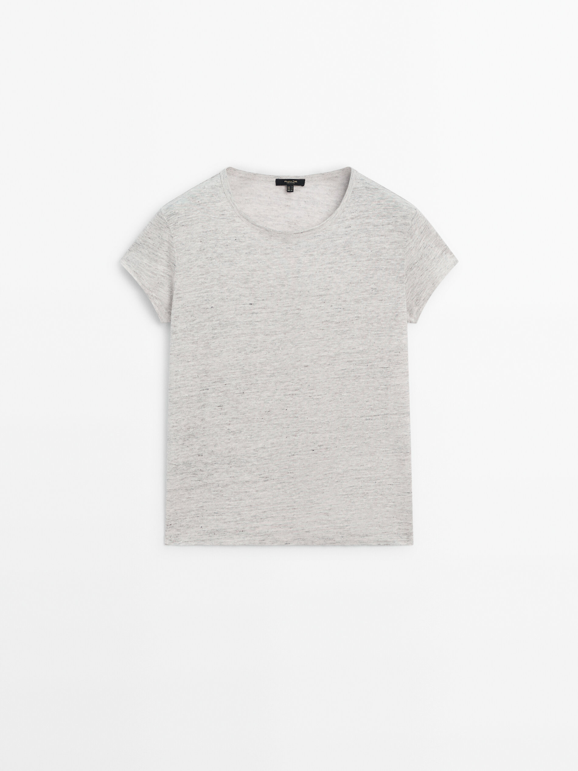 Kurzarmshirt aus 100 % Leinen | Massimo Dutti DE