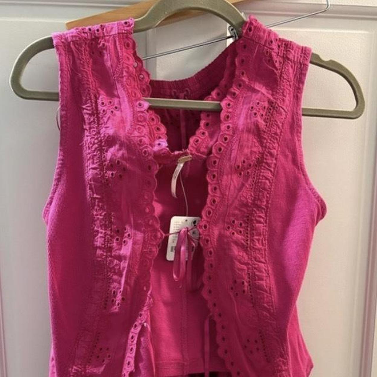 Free People Women's Skirt - Pink - S | Depop US