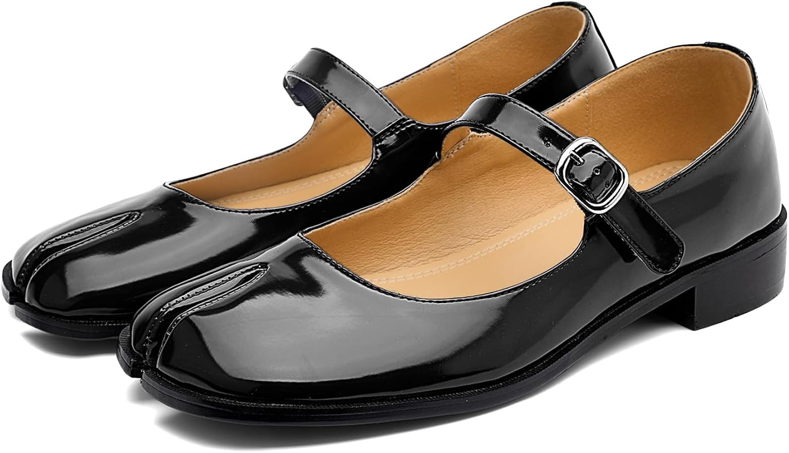 Tabi Mary Jane Shoes Women Split Toe Ankle Buckle Strap Womens Flats Comfort Casual Dressy Party ... | Amazon (US)