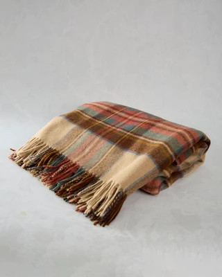 Camel Combo - Tartan Plaid Merino Lambswool Throw - Bronte Moon | Printfresh