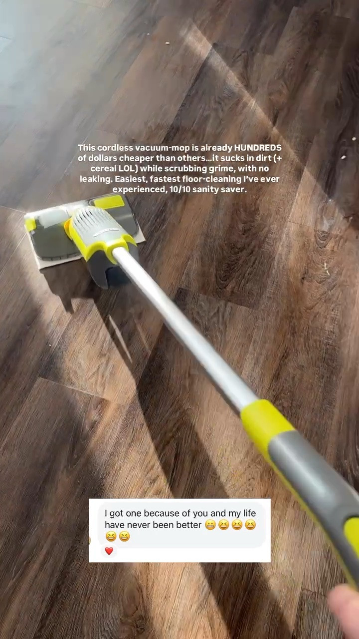 This cordless vacuum/mop sucks of everything…even cereal LOL

#LTKmomlife #LTKHome