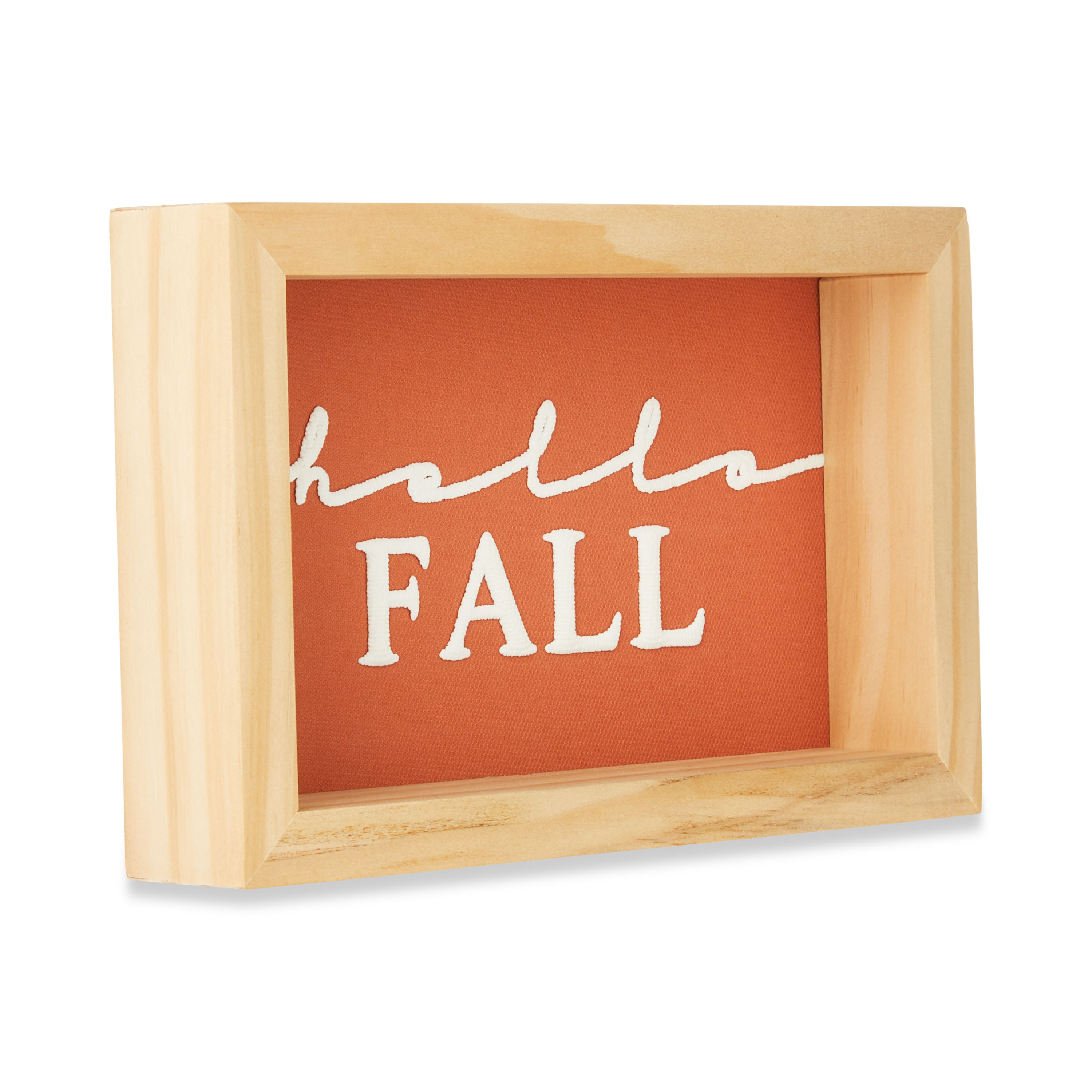 Harvest Framed Hello Fall Hanging Sign Decoration, 8" x 5", by Way To Celebrate | Walmart (US)