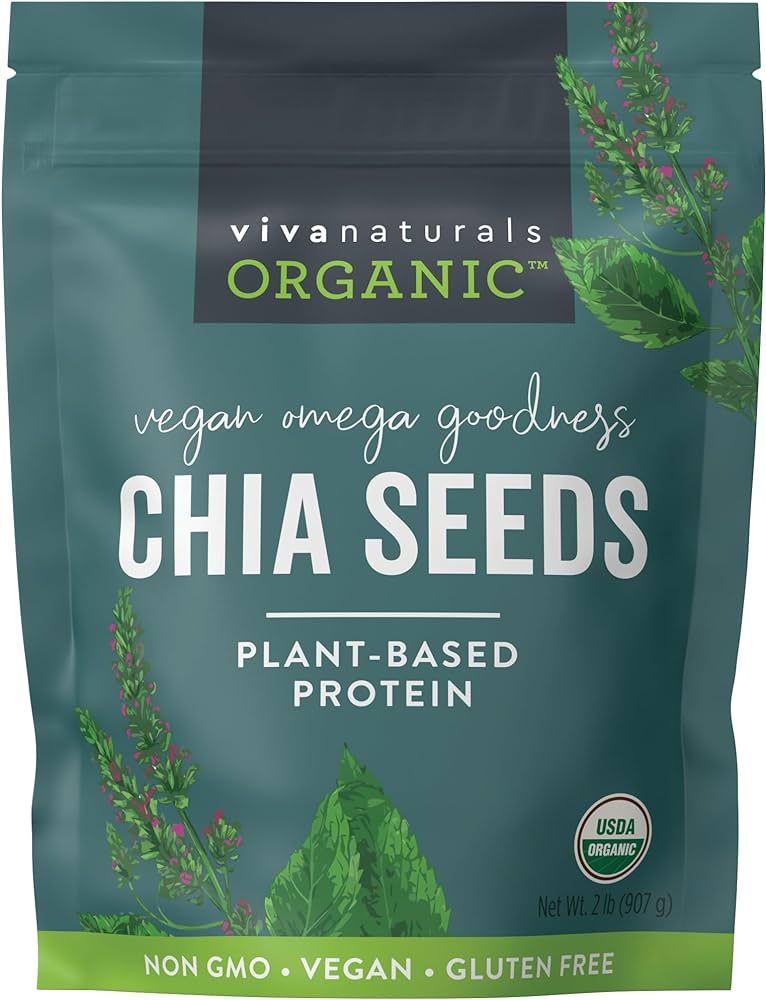 Organic Chia Seeds - Plant-Based Omegas 3 and Vegan Protein, Perfect for Smoothies, Salads and Ch... | Amazon (US)