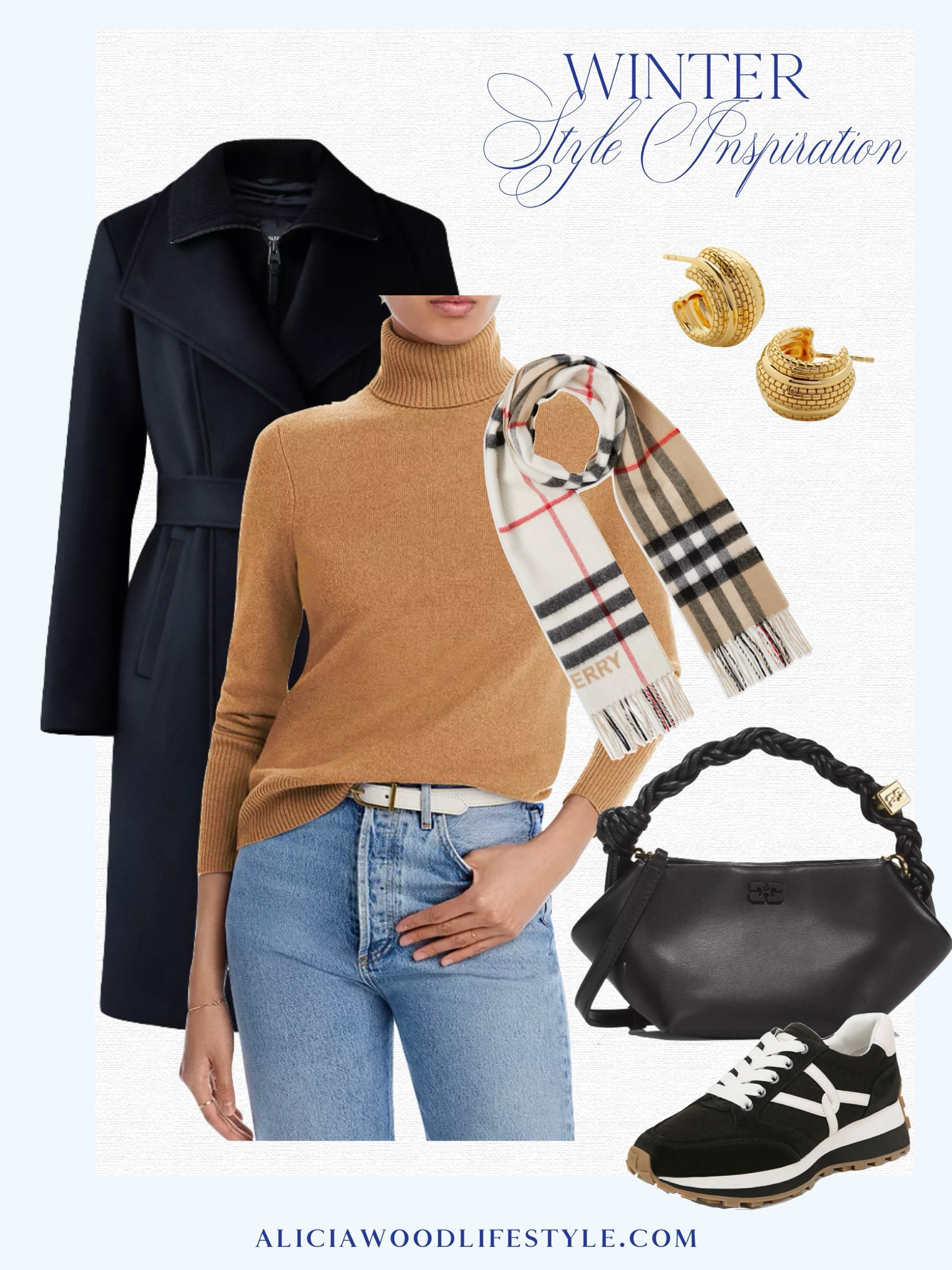 Winter Style Inspiration

Camel turtleneck
Light wash jeans 
Black coat 
Black and white sneakers 
Black handbag
Check scarf 
Gokd huggie earrings 

#LTKOver40 #LTKStyleTip #LTKSeasonal