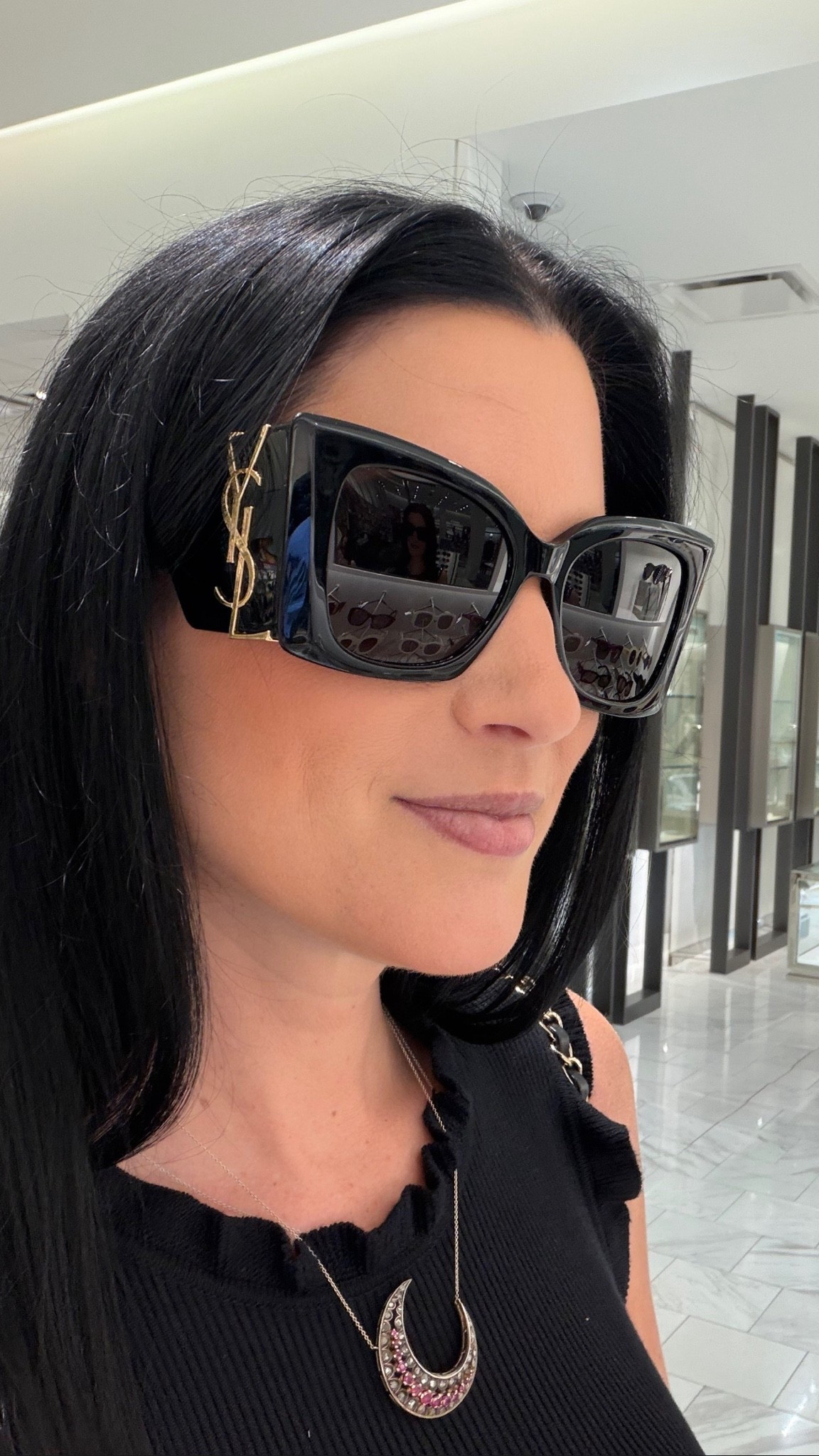 The chokehold these YSL sunglasses have on me! They come in 4 colors.