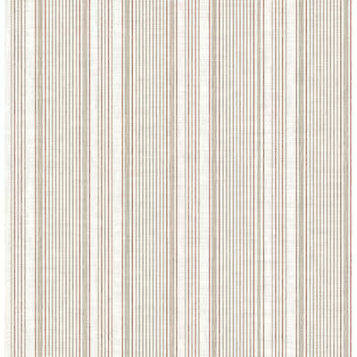 A-Street Prints Haberdashery 56.4-sq ft Rust Non-woven Stripes Unpasted Wallpaper | Lowe's