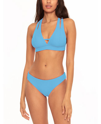 Becca Fine Line Split-Strap Bikini Top & Ruched-Back Bikini Bottoms & Reviews - Swimsuits & Cover... | Macys (US)