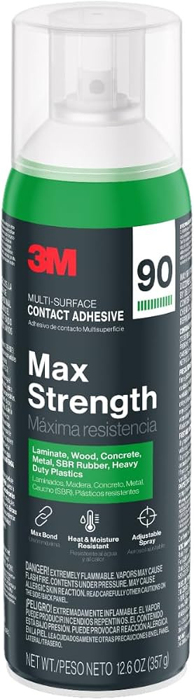 3M Max Strength Contact Adhesive, 12.6 oz (357 g)     Low VOC, Max Bond, Heat & Water Resistant, ... | Amazon (US)