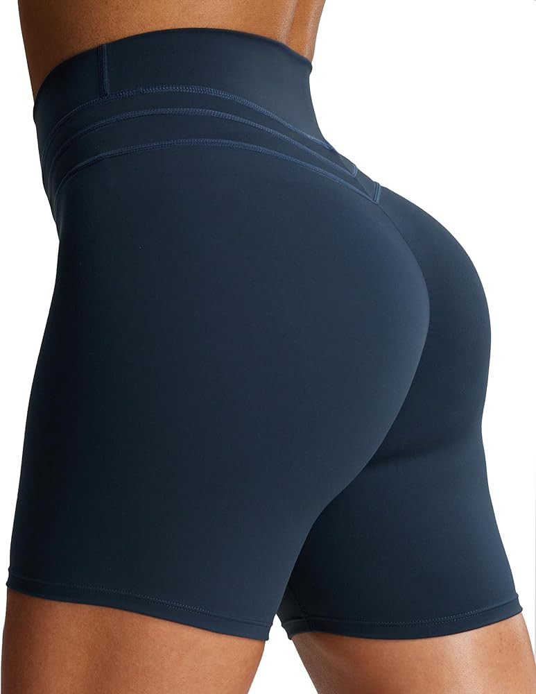 Aoxjox Luna Workout Biker Shorts for Women Tummy Control High Waisted Exercise Athletic Gym Runni... | Amazon (US)