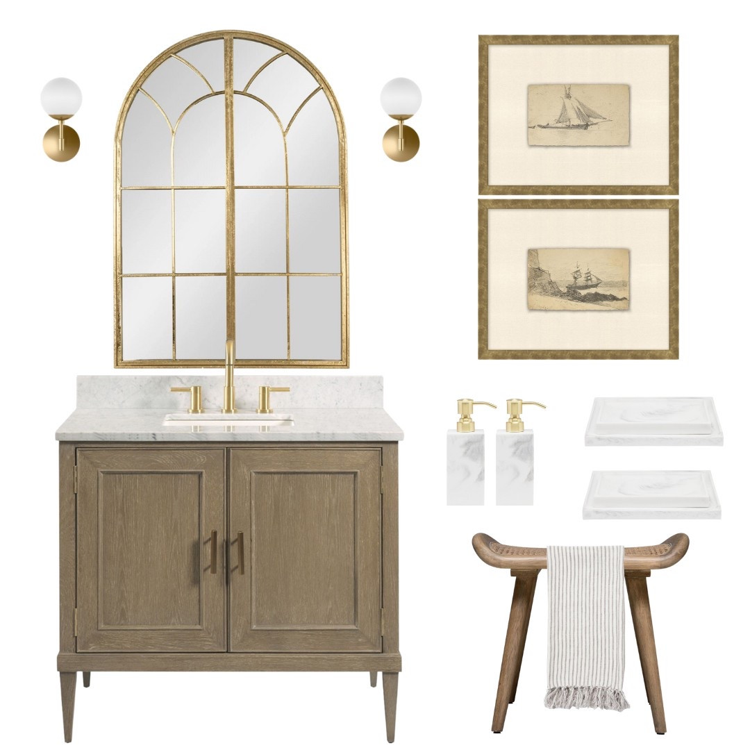 Neutral tones, spa vibes 🛁✨
Here’s your inspo for the ultimate bathroom refresh — think calming textures, warm woods, and modern touches. Linked all the sources to help you recreate the look! #BathroomGoals #MoodBoardMagic #LTKhome