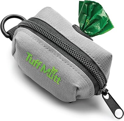 Tuff Mutt Dog Poop Bag Holder with Velcro Attachment - Durable Fabric Poop Bag Dispenser for Leas... | Amazon (US)