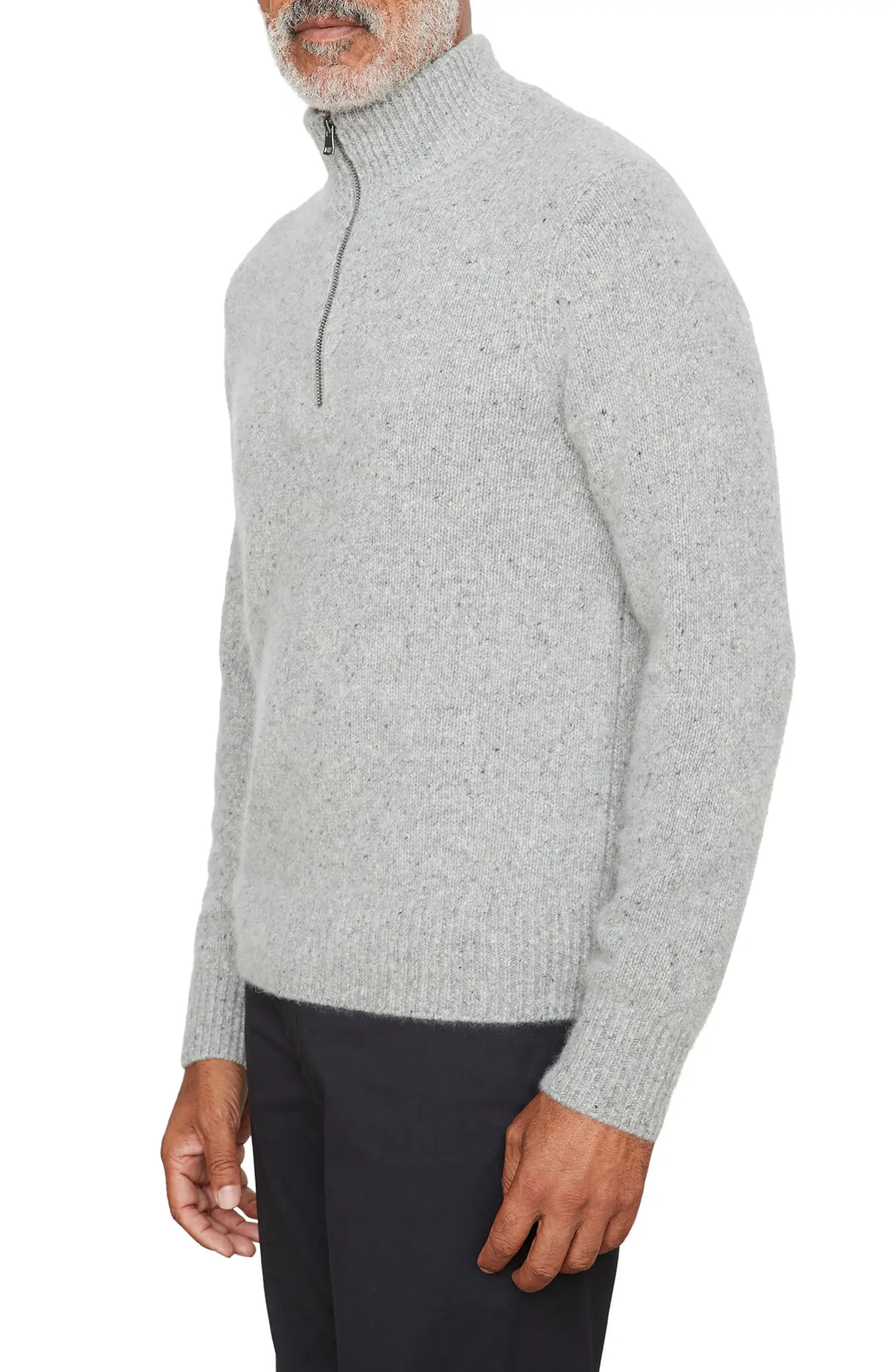 Cashmere Donegal Quarter-Zip Sweater | Nordstrom