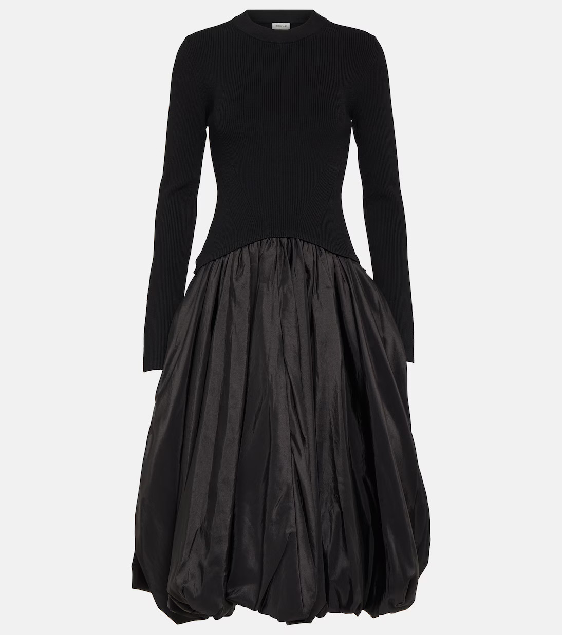Kenlie taffeta-trimmed midi dress | Mytheresa (US/CA)