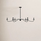 Six-light chandelier