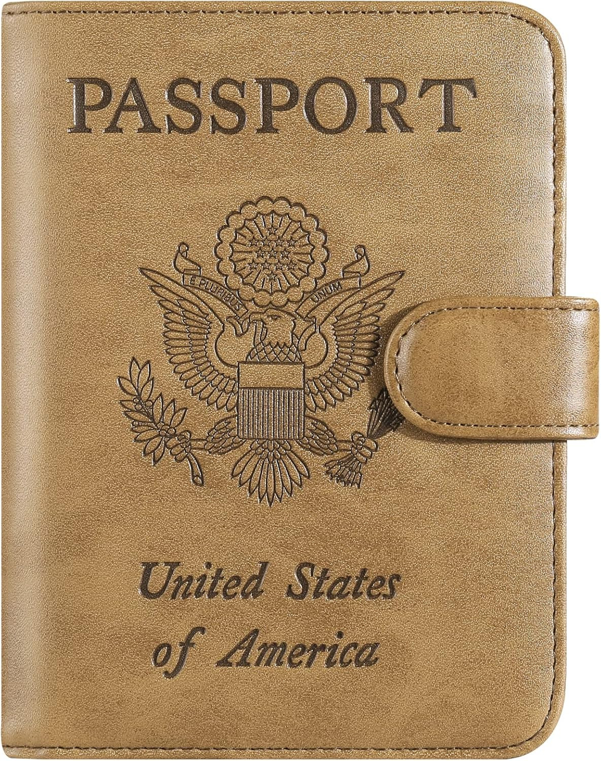 Passport Holder Cover Wallet RFID Blocking Leather Card Case Travel Accessories for Women Men (Br... | Amazon (US)