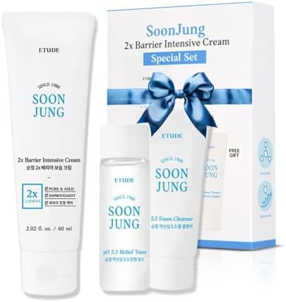ETUDE SoonJung 2x Intensive Cream Best Trio Set for Barrier Repair | 2x Barrier Cream 2.02 Fl Oz ... | Amazon (US)