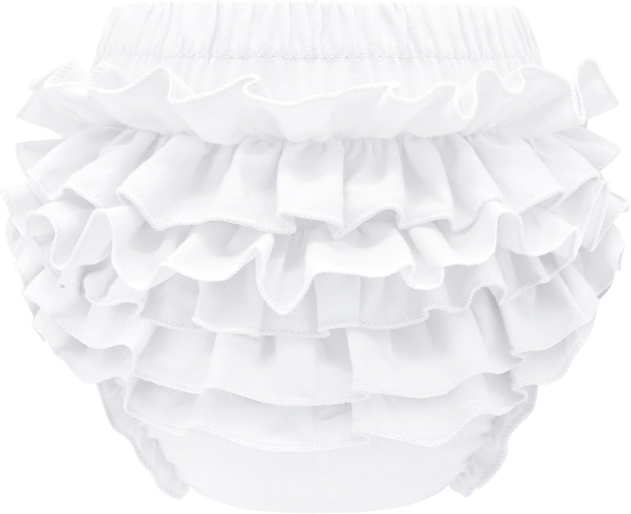 Olreco Baby Bloomers Diaper Covers for Girls Ruffle Bloomers for Toddler Girls Diaper Cover Baby ... | Amazon (US)