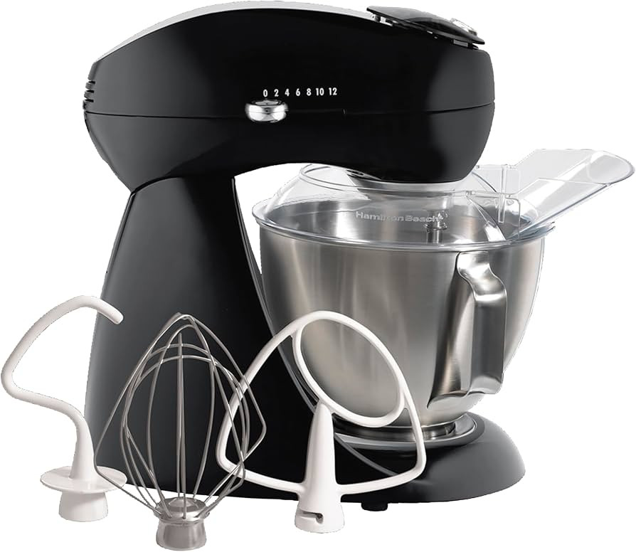 Hamilton Beach All-Metal 12-Speed Electric Stand Mixer, Tilt-Head, 4.5 Quarts, Pouring Shield, Li... | Amazon (US)